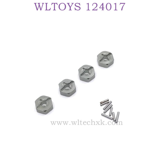 Upgrade Part of WLTOYS 124017 RC Car Hex Nut titanium