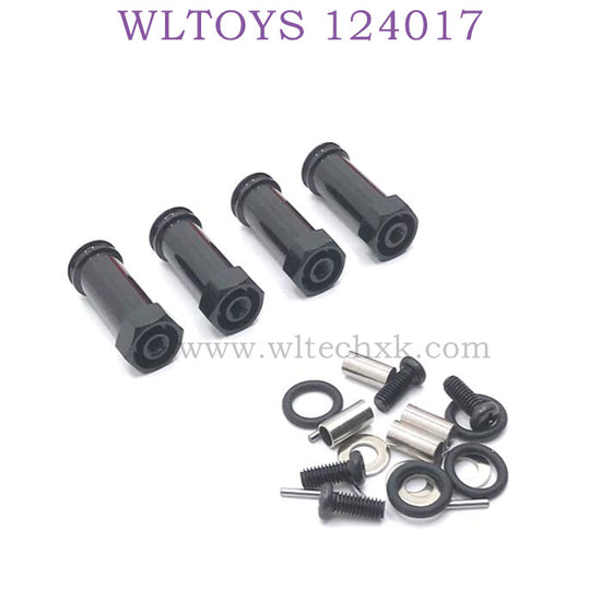 Upgrade Part of WLTOYS 124017 RC Car Extended Adapter black