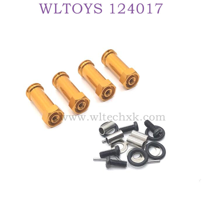 Upgrade Part of WLTOYS 124017 RC Car Extended Adapter gold