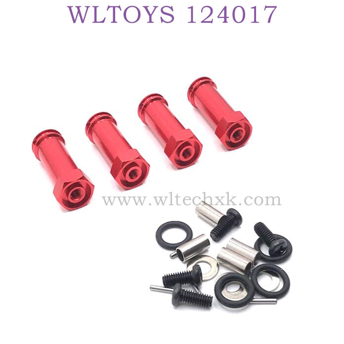 Upgrade Part of WLTOYS 124017 RC Car Extended Adapter red