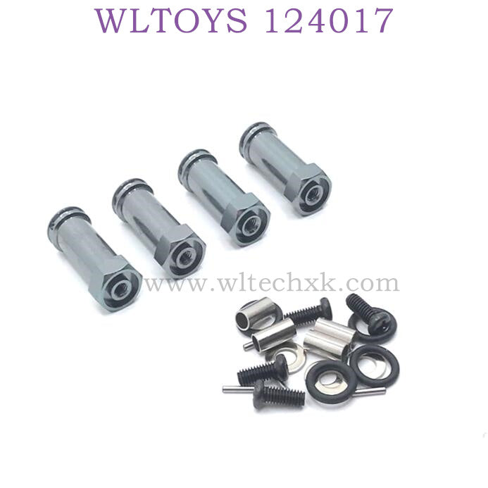 Upgrade Part of WLTOYS 124017 RC Car Extended Adapter titanium
