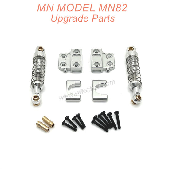 34-MN MODEL MN82 Upgrade Parts Rear Fixing seat and Shocks Silver