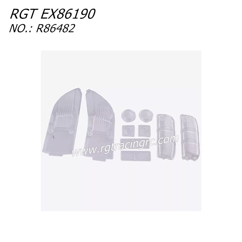 RGT EX86190 RC CAR Parts Headlight Cover and Taillight Cover R86482 