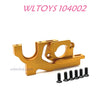 WLTOYS 104002 Adjustable Motor Seat Upgrade 1/10 Brushless 60km/h RC Car yellow