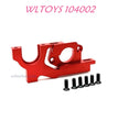WLTOYS 104002 Adjustable Motor Seat Upgrade 1/10 Brushless 60km/h RC Car red