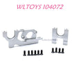 Upgrade part of WLTOYS 104072 Upgrade Parts Adjustable Motor Seat 1/10 4WD 2.4Ghz 60km/h RC Car RTR silver