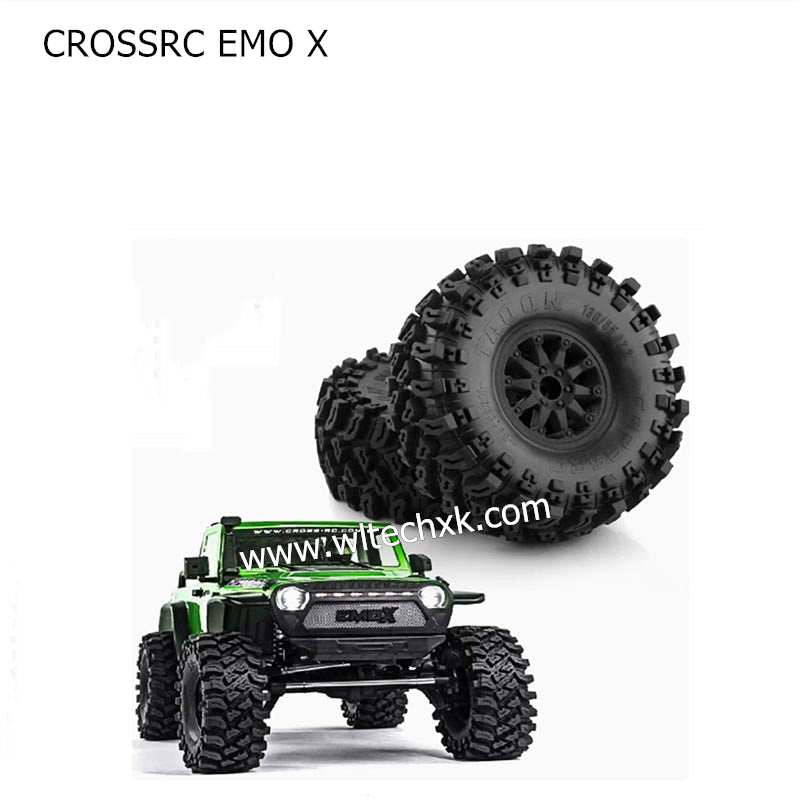 CROSSRC EMO X Parts 2.2 inch Wheels+Tires R151 green-2