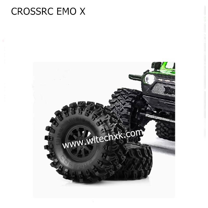 CROSSRC EMO X Parts 2.2 inch Wheels+Tires R151 black-1