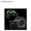 CROSSRC EMO X Parts 2.2 inch Wheels+Tires R151 black-2
