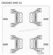 CROSSRC EMO X3 Parts Shock Absorber Bracket CS-97401203