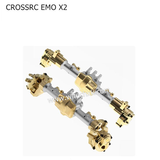 CROSSRC EMO X2 Parts Upgrade Metal Front Axle Rear Axle Bridge Housing Assembly-3