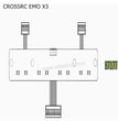 CROSSRC EMO X3 Parts Middle Grille Light Panel CS-97401207