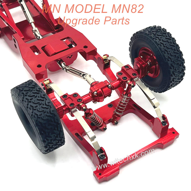 38-MN MODEL MN82 Upgrade Parts Metal Shock and Fixing seat Spring Silver-2