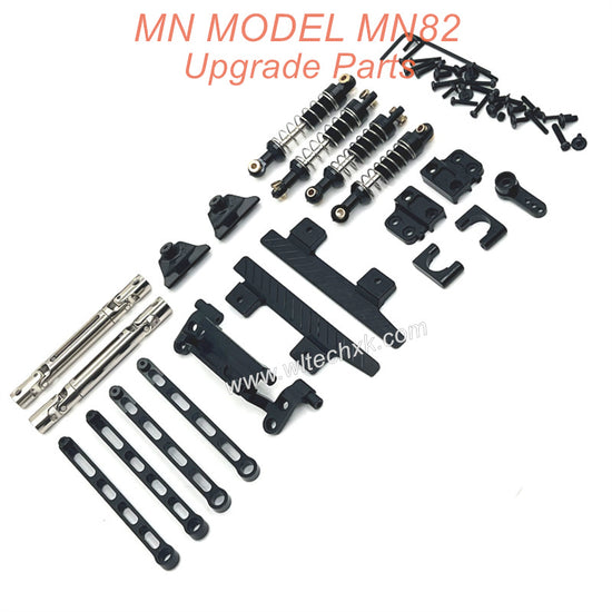 39-MN MODEL MN82 Upgrade Parts Shocks Transmittion Shaft and Connect Rod kit Black