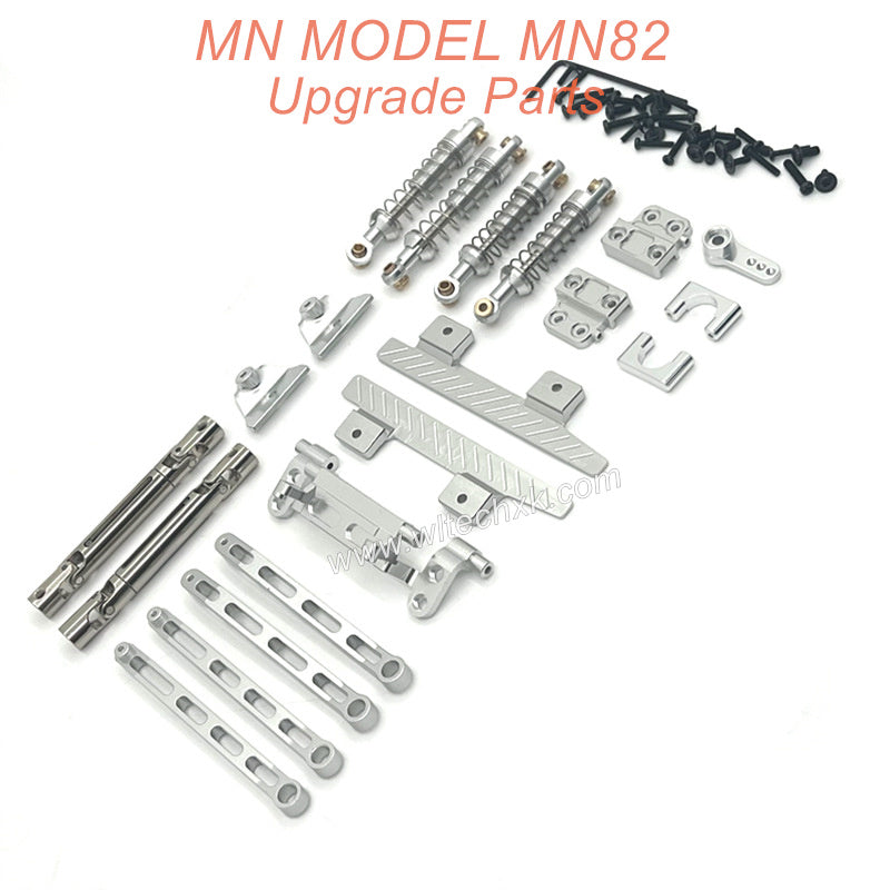39-MN MODEL MN82 Upgrade Parts Shocks Transmittion Shaft and Connect Rod kit Silver