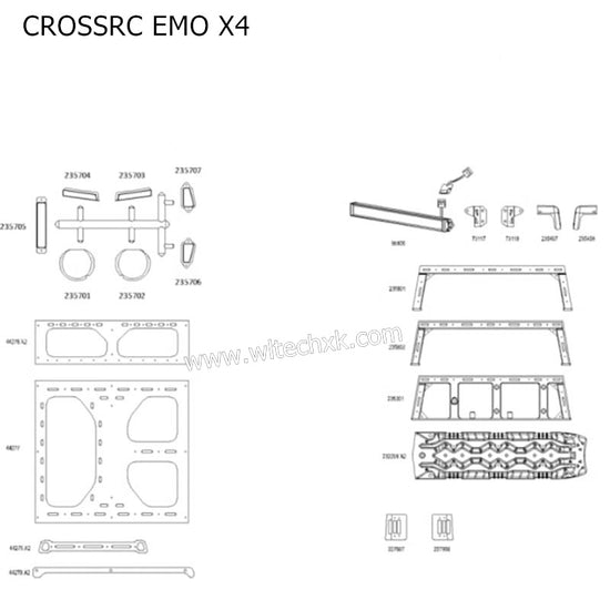 CROSSRC EMO X4 Parts Body Assembly CS-97401288-4