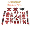 4-JJRC C8805 Upgrade Parts Metal Upgrade Kit Red