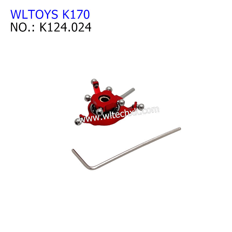 WLTOYS K170 RC Helicopter Upgrade Parts Main Rotating Head K124.024  RED