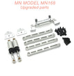 4-MN-Model-MN168-Upgrade-Metal-Shock-Car-Rod-Servo-Seat-Shock-Absorber-Bracket-Kit-Silver