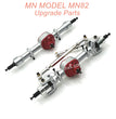 4-MN MODEL MN82 LC79 MN78 RC CAR Upgrade Parts Front and Rear Axle Assembly Silver