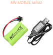 4-MN MODEL MN82 RC CAR Parts Battery and USB Charger