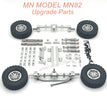40-MN MODEL MN82 Upgrade Parts Shocks Transmittion Shaft Tires and Protect Plate Silver