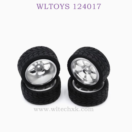 Upgrade Part of WLTOYS 124017 RC Car Wheel Metal Hub silver