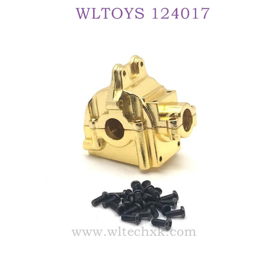 Upgrade Part of WLTOYS 124017 RC Car Metal Gearbox gold