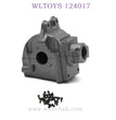Upgrade Part of WLTOYS 124017 RC Car Metal Gearbox titanium