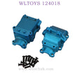 WLTOYS 124018 RC Car Upgrade parts Metal Gearbox blue