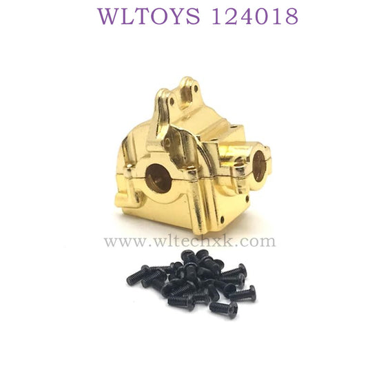WLTOYS 124018 RC Car Upgrade parts Metal Gearbox gold