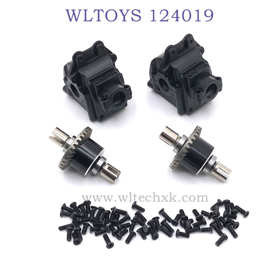 WLTOYS 124019 1/12 RC Car Upgrade Metal Gearbox black