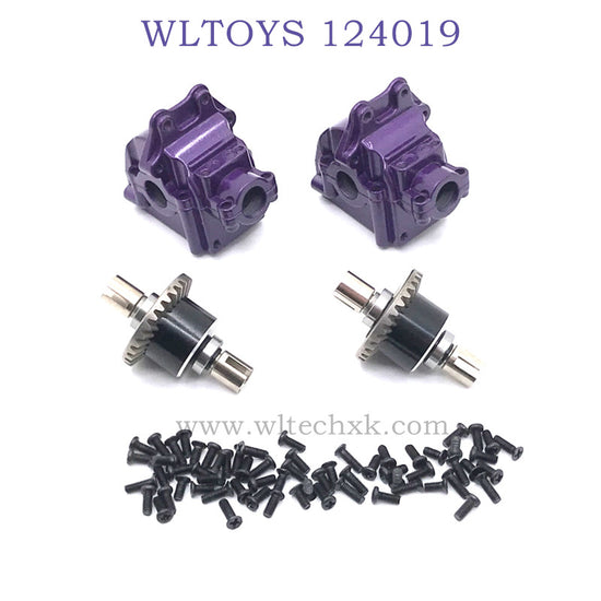 WLTOYS 124019 1/12 RC Car Upgrade Metal Gearbox purple