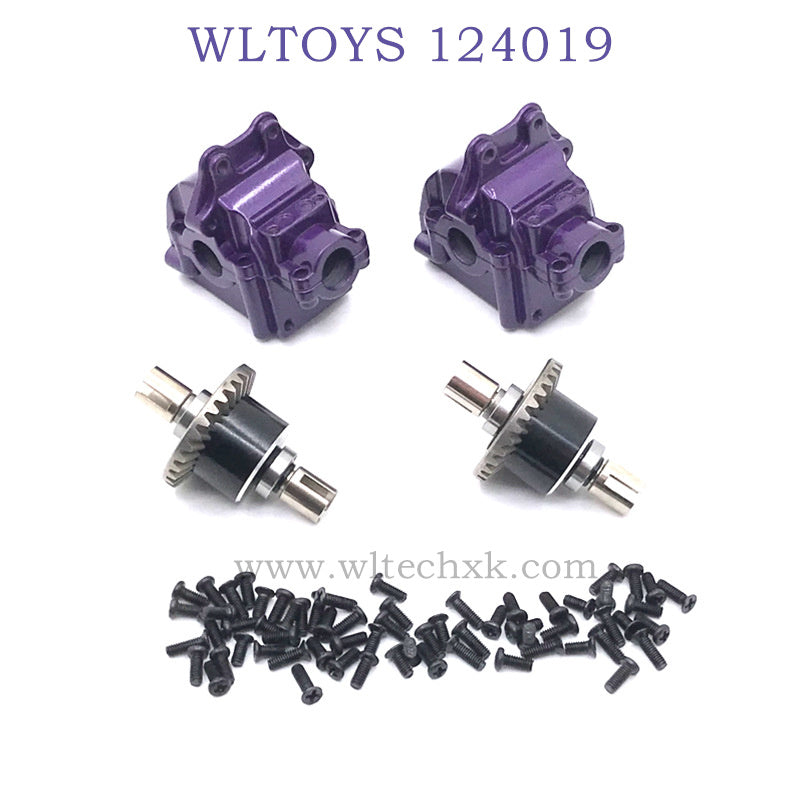 WLTOYS 124019 1/12 RC Car Upgrade Metal Gearbox purple