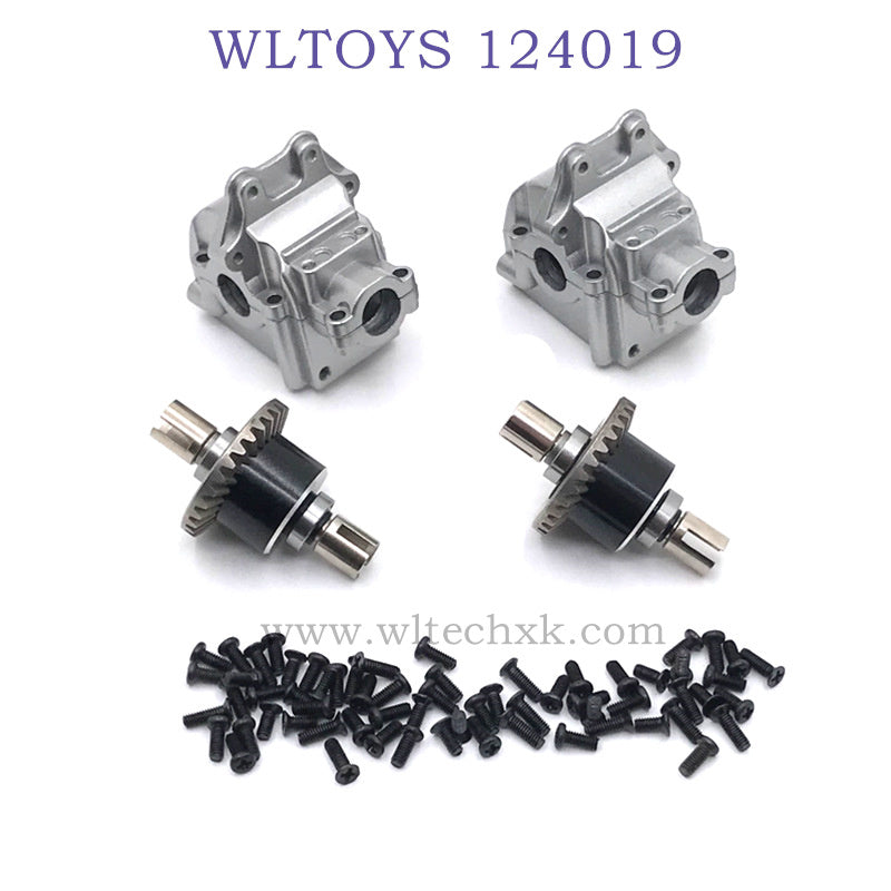 WLTOYS 124019 1/12 RC Car Upgrade Metal Gearbox titanium