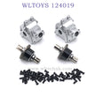WLTOYS 124019 1/12 RC Car Upgrade Metal Gearbox silver