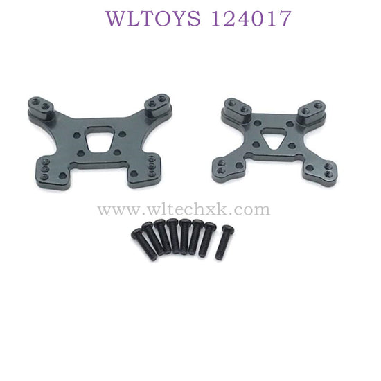 Upgrade Part of WLTOYS 124017 RC Car Rear and Front Shock Plate titanium