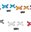 Upgrade Part of WLTOYS 124017 RC Car Rear and Front Shock Plate 