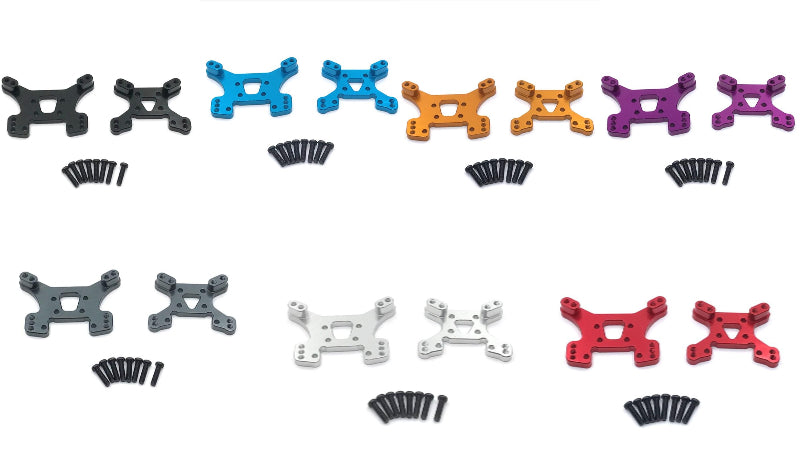 Upgrade Part of WLTOYS 124017 RC Car Rear and Front Shock Plate 