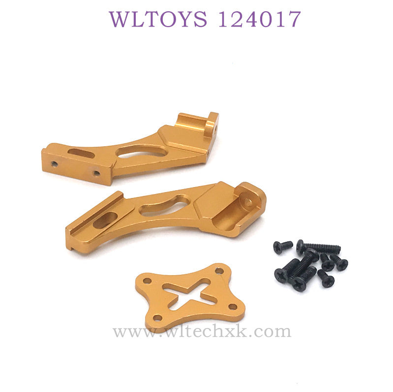 Upgrade Part of WLTOYS 124017 RC Car Tail Support Frame gold