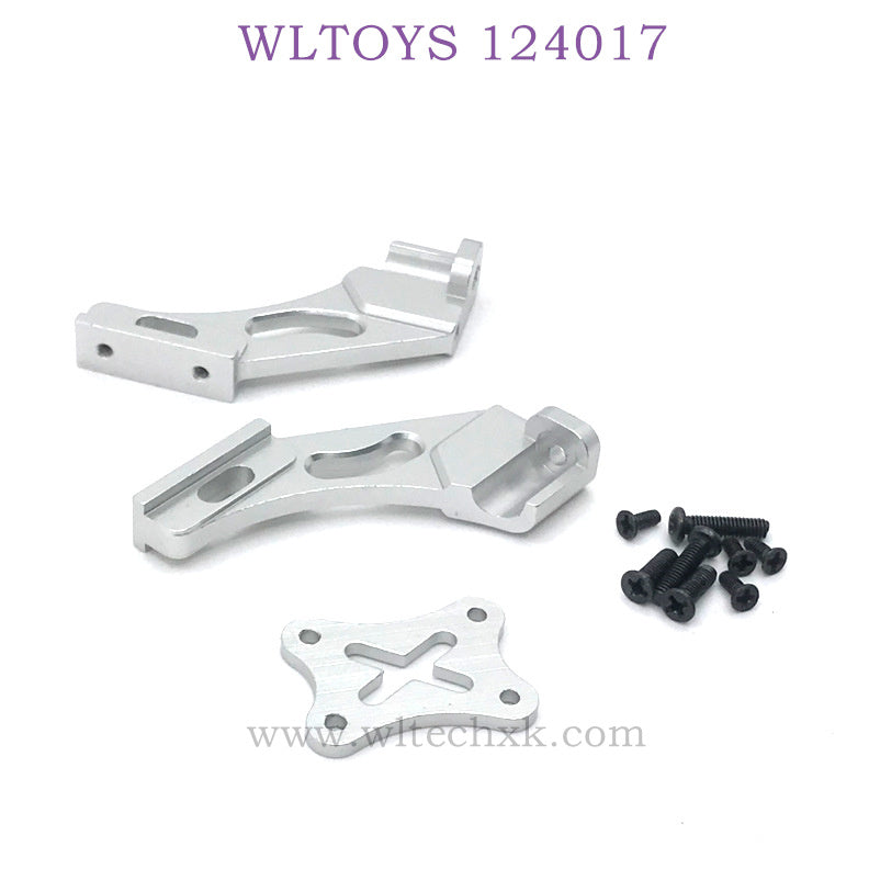 Upgrade Part of WLTOYS 124017 RC Car Tail Support Frame silver