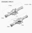 CROSSRC EMO X Parts Front and Rear Axle Housing (Silver Black Optional)
