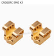CROSSRC EMO X2 Parts Front and Rear Axle Upgrade Brass Metal Tie Rod Seat Shock Absorber Base-2