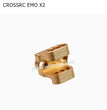 CROSSRC EMO X2 Parts Front and Rear Axle Upgrade Brass Metal Tie Rod Seat Shock Absorber Base-3