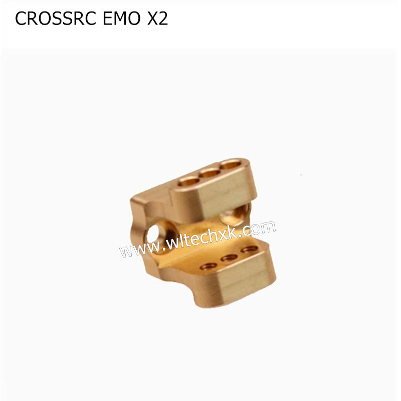 CROSSRC EMO X2 Parts Front and Rear Axle Upgrade Brass Metal Tie Rod Seat Shock Absorber Base-3