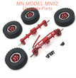 42-MN MODEL MN82 Upgrade Parts Front Rear Axle kit and Metal Wheel Assembly Red