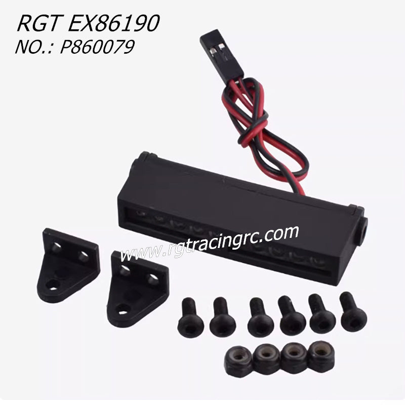 RGT EX86190 RC CAR Parts Front Bar Modified LED Light P860079 