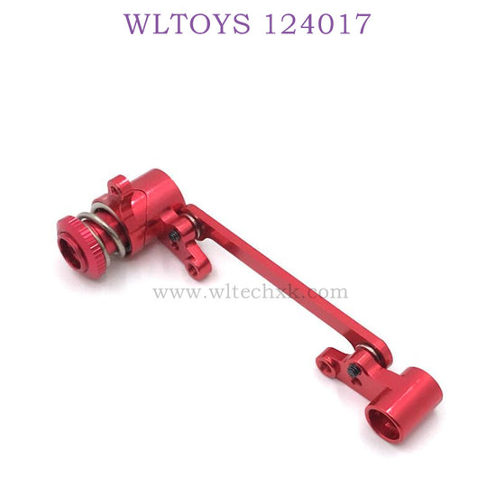 WLTOYS 124017 RC Car Upgrade Part Metal Steering Kit red
