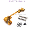 WLTOYS 124018 RC Car Upgrade parts Metal Steering Kit gold