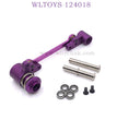WLTOYS 124018 RC Car Upgrade parts Metal Steering Kit purple